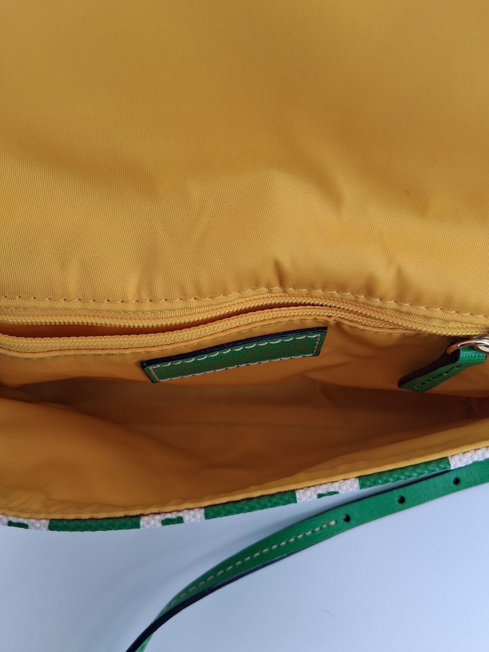 Dooney & Bourke Green and White Logo-Pattern Crossbody - Picture 5 of 5